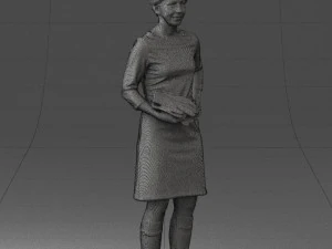 woman dress and long boots 0509 3d print ready 3D Print Model