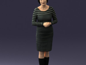 girl tunic and boots 0508 3D Model
