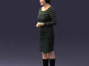 girl tunic and boots 0508 3D Model