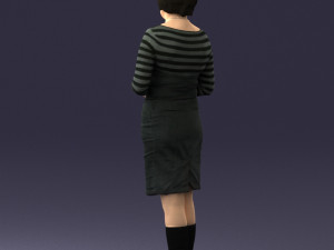 girl tunic and boots 0508 3D Model