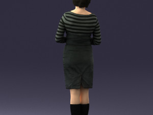girl tunic and boots 0508 3D Model