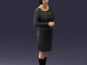 girl tunic and boots 0508 3D Model