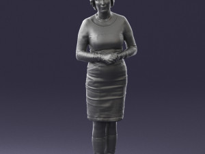 girl tunic and boots 0508 3D Model