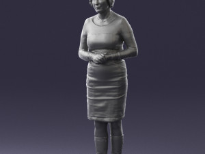 girl tunic and boots 0508 3D Model