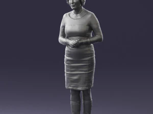 girl tunic and boots 0508 3D Model