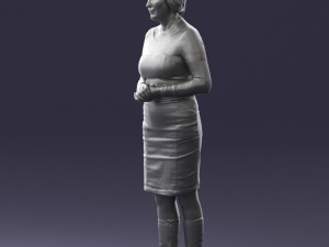 girl tunic and boots 0508 3D Model