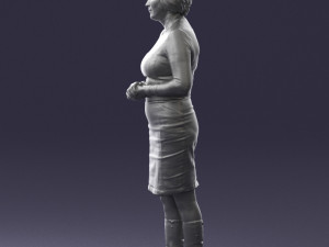 girl tunic and boots 0508 3D Model