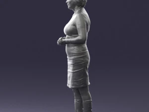 girl tunic and boots 0508 3D Model