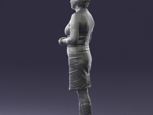 girl tunic and boots 0508 3D Model
