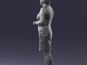 girl tunic and boots 0508 3D Model