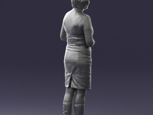 girl tunic and boots 0508 3D Model