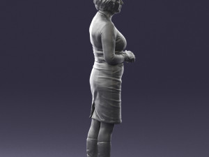 girl tunic and boots 0508 3D Model