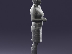 girl tunic and boots 0508 3D Model
