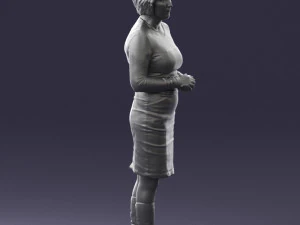 girl tunic and boots 0508 3D Model