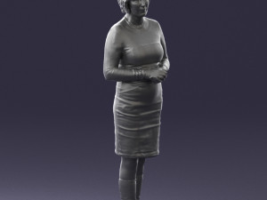 girl tunic and boots 0508 3D Model