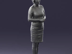 girl tunic and boots 0508 3D Model