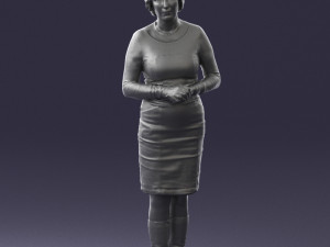 girl tunic and boots 0508 3D Model