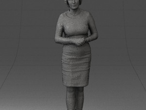 girl tunic and boots 0508 3D Model