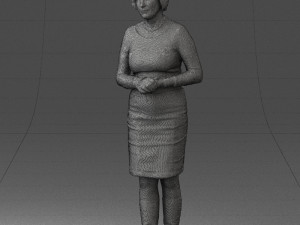 girl tunic and boots 0508 3D Model