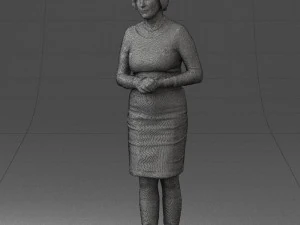 girl tunic and boots 0508 3D Model