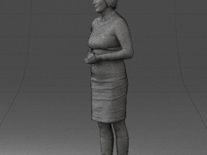 girl tunic and boots 0508 3D Model