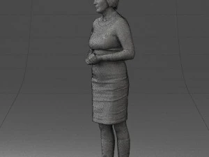 girl tunic and boots 0508 3D Model