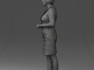 girl tunic and boots 0508 3D Model