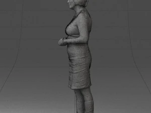 girl tunic and boots 0508 3D Model