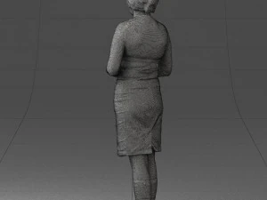 girl tunic and boots 0508 3D Model