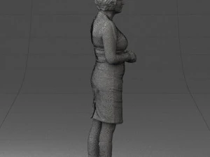 girl tunic and boots 0508 3D Model