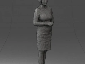 girl tunic and boots 0508 3D Model