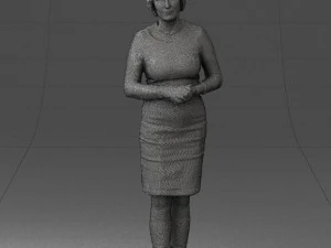 girl tunic and boots 0508 3D Model