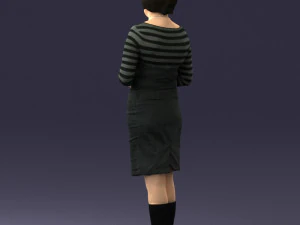 girl tunic and boots 0508 3d print ready 3D Print Model