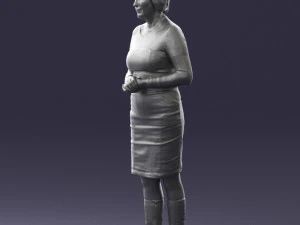 girl tunic and boots 0508 3d print ready 3D Print Model