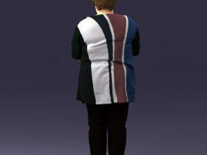 plump lady colorful dress 0501 Modelo 3D