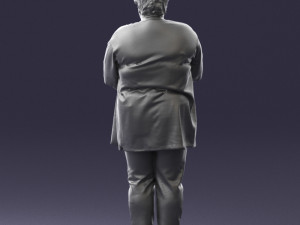plump lady colorful dress 0501 Modelo 3D