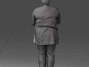 plump lady colorful dress 0501 Modelo 3D