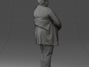 plump lady colorful dress 0501 Modelo 3D