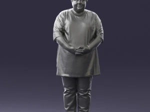 plump lady colorful dress 0501 3d print ready 3D Print Model