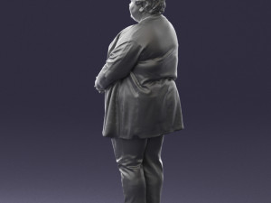 plump lady colorful dress 0501 3d print ready 3D-printmodel
