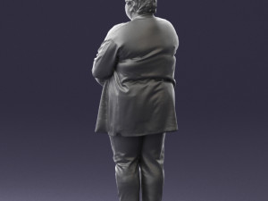 plump lady colorful dress 0501 3d print ready 3D-printmodel