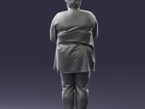 plump lady colorful dress 0501 3d print ready 3D Print Model