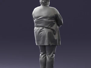 plump lady colorful dress 0501 3d print ready 3D Print Model