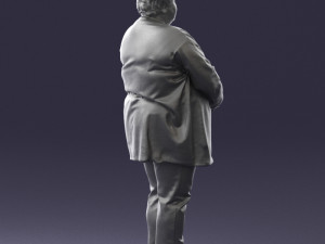 plump lady colorful dress 0501 3d print ready 3D-printmodel