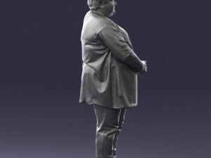 plump lady colorful dress 0501 3d print ready 3D-printmodel