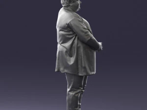 plump lady colorful dress 0501 3d print ready 3D Print Model