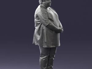 plump lady colorful dress 0501 3d print ready 3D Print Model