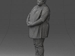 plump lady colorful dress 0501 3d print ready 3D-printmodel
