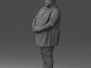 plump lady colorful dress 0501 3d print ready 3D Print Model