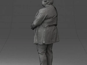 plump lady colorful dress 0501 3d print ready 3D Print Model